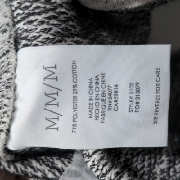 CAbi Women's Neo Jacket Space Dye Grays White Size Medium EUC Full Zip Soft - Picture 10 of 10